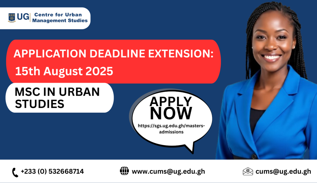 MSc - Urban Studies Extension